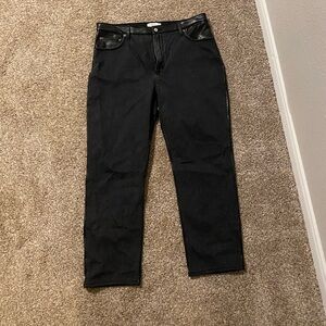 Mixed fabrics abercrombie jeans